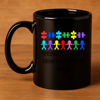 Autism Seeing The World From A Different Angle Awareness2024 Gift 11oz C Handle Ceramic Mug