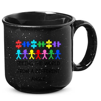 Autism Seeing The World From A Different Angle Awareness2024 Gift 15oz Campfire Ceramic Mug