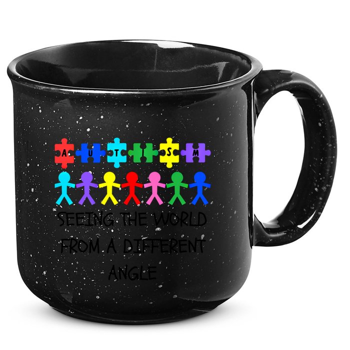 Autism Seeing The World From A Different Angle Awareness2024 Gift 15oz Campfire Ceramic Mug