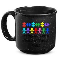 Autism Seeing The World From A Different Angle Awareness2024 Gift 15oz Campfire Ceramic Mug