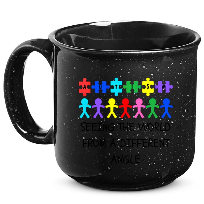 Autism Seeing The World From A Different Angle Awareness2024 Gift 15oz Campfire Ceramic Mug