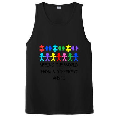 Autism Seeing The World From A Different Angle Awareness2024 Gift PosiCharge Competitor Tank