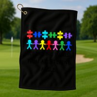 Autism Seeing The World From A Different Angle Awareness2024 Gift Golf Towel
