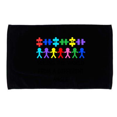 Autism Seeing The World From A Different Angle Awareness2024 Gift Microfiber Hand Towel