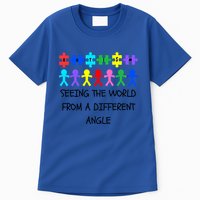 Autism Seeing The World From A Different Angle Awareness2024 Gift Tall T-Shirt
