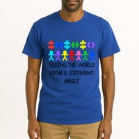 Autism Seeing The World From A Different Angle Awareness2024 Gift Tall T-Shirt