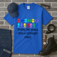 Autism Seeing The World From A Different Angle Awareness2024 Gift Tall T-Shirt