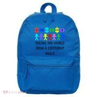 Autism Seeing The World From A Different Angle Awareness2024 Gift 16 in Basic Backpack