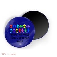 Autism Seeing The World From A Different Angle Awareness2024 Gift Magnet