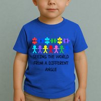 Autism Seeing The World From A Different Angle Awareness2024 Gift Toddler T-Shirt