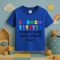 Autism Seeing The World From A Different Angle Awareness2024 Gift Toddler T-Shirt