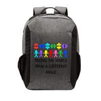 Autism Seeing The World From A Different Angle Awareness2024 Gift Vector Backpack
