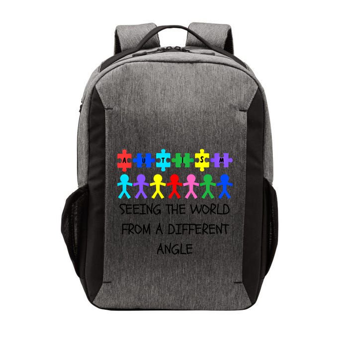 Autism Seeing The World From A Different Angle Awareness2024 Gift Vector Backpack
