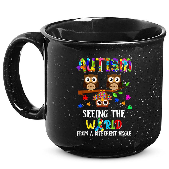 Autism Seeing The World From A Different Angle Gift 15oz Campfire Ceramic Mug