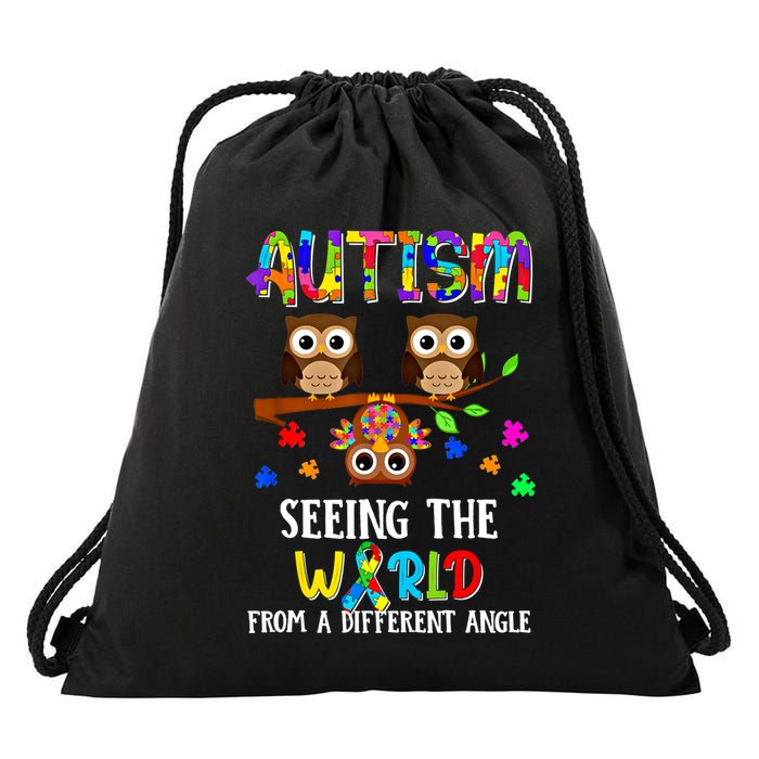Autism Seeing The World From A Different Angle Gift Drawstring Bag