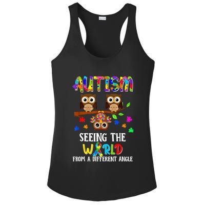Autism Seeing The World From A Different Angle Gift Ladies PosiCharge Competitor Racerback Tank