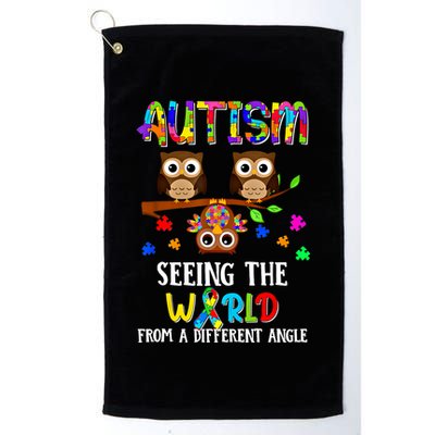 Autism Seeing The World From A Different Angle Gift Golf Towel