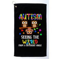 Autism Seeing The World From A Different Angle Gift Golf Towel