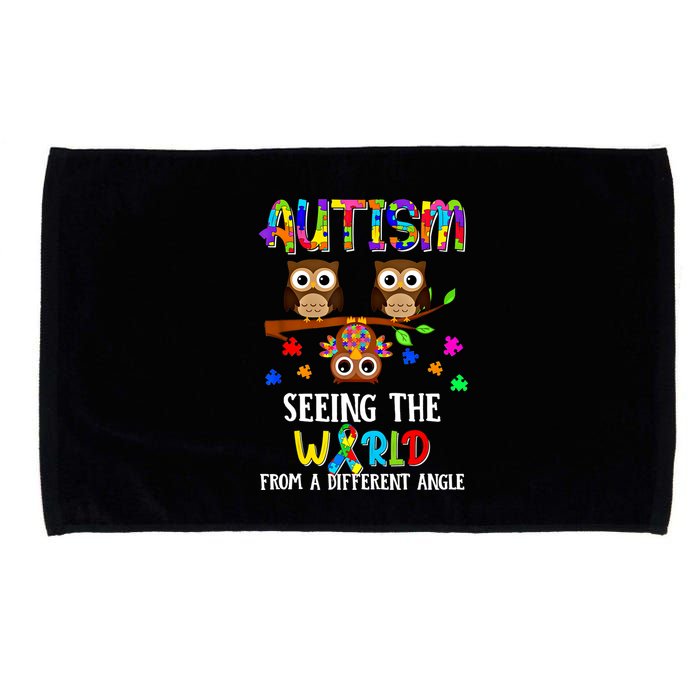 Autism Seeing The World From A Different Angle Gift Microfiber Hand Towel