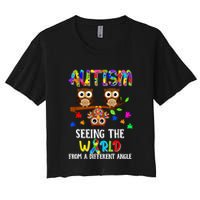 Autism Seeing The World From A Different Angle Gift Crop Top
