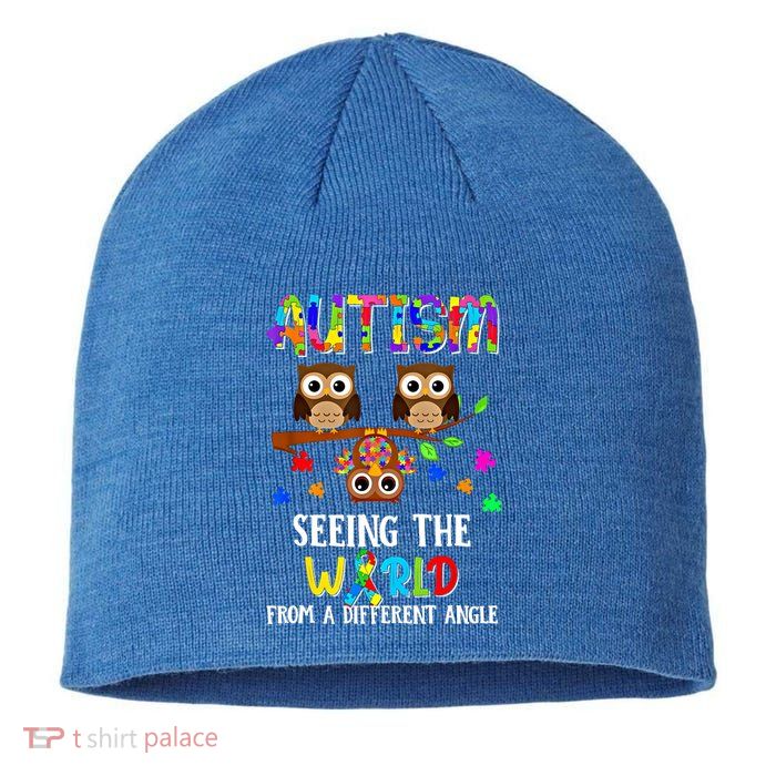 Autism Seeing The World From A Different Angle Gift Sustainable Beanie