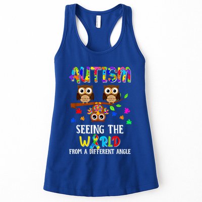 Autism Seeing The World From A Different Angle Gift Womens Tank Top