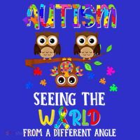 Autism Seeing The World From A Different Angle Gift Pom Pom 12in Knit Beanie