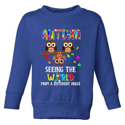 Autism Seeing The World From A Different Angle Gift Toddler Sweatshirt
