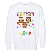 Autism Seeing The World From A Different Angle Gift Garment-Dyed Sweatshirt