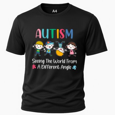 Autism Seeing The World From A Different Angle Gift Performance Shirt