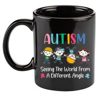 Autism Seeing The World From A Different Angle Gift 11oz C Handle Ceramic Mug