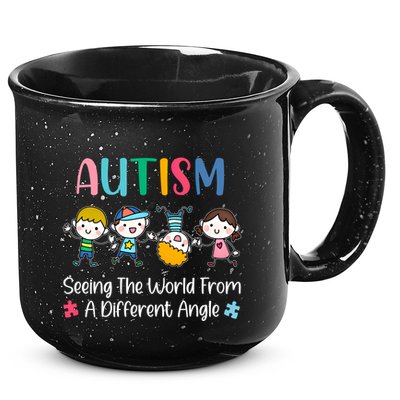 Autism Seeing The World From A Different Angle Gift 15oz Campfire Ceramic Mug