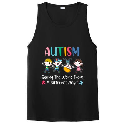 Autism Seeing The World From A Different Angle Gift PosiCharge Competitor Tank