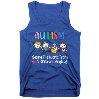 Autism Seeing The World From A Different Angle Gift Tank Top