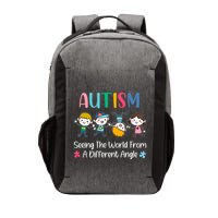 Autism Seeing The World From A Different Angle Gift Vector Backpack