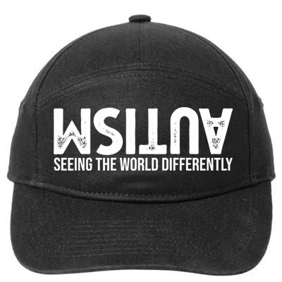 Autism Seeing The World Differently Quote 7-Panel Snapback Hat