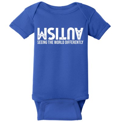 Autism Seeing The World Differently Quote Baby Bodysuit