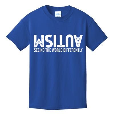 Autism Seeing The World Differently Quote Kids T-Shirt