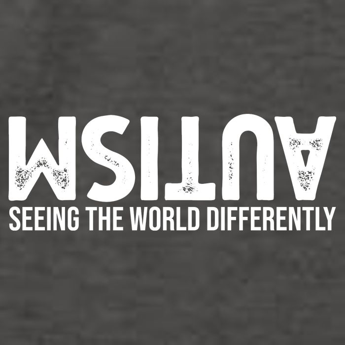 Autism Seeing The World Differently Quote Vector Backpack