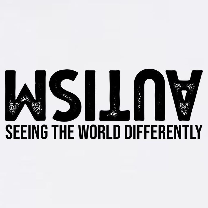 Autism Seeing The World Differently Quote Garment-Dyed Sweatshirt