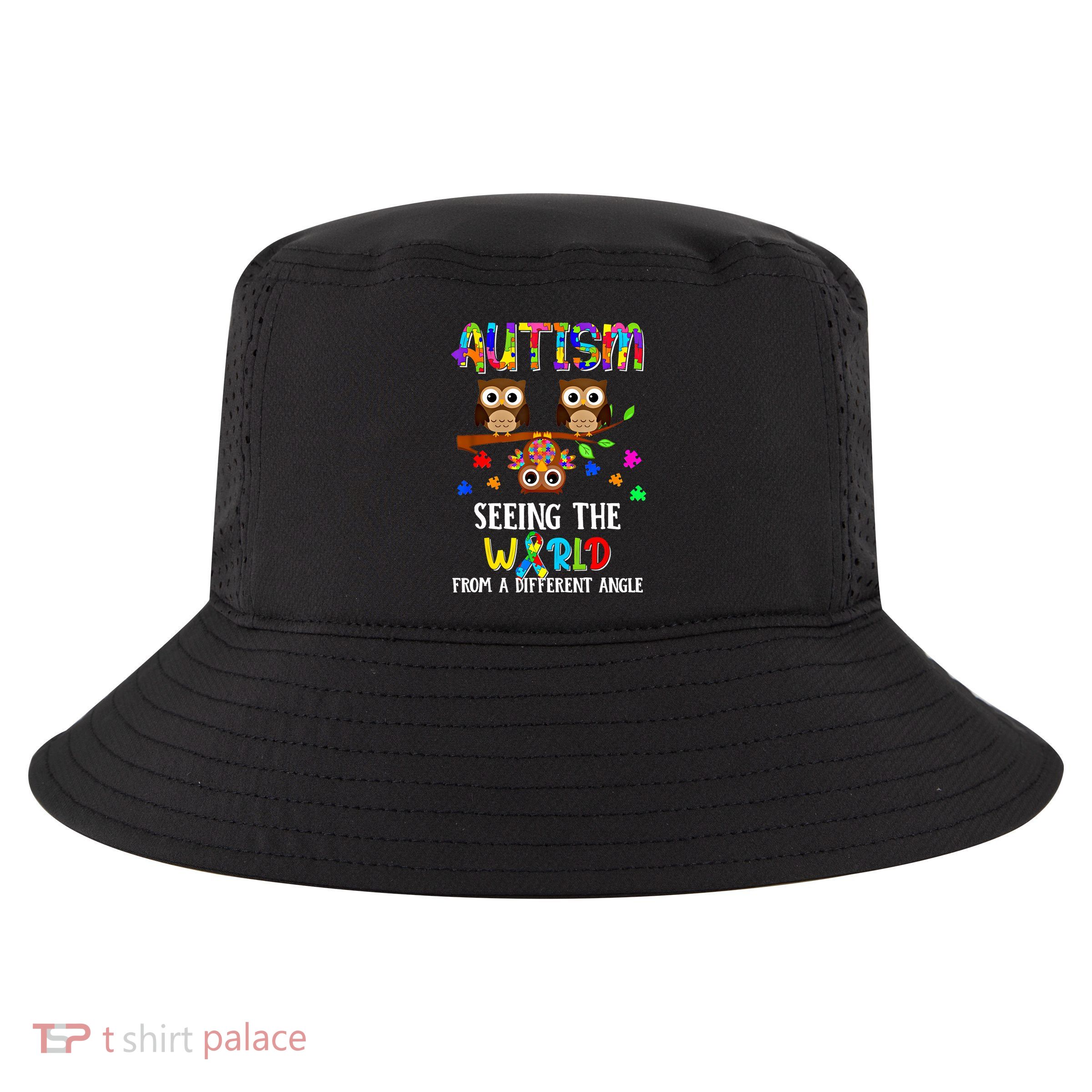 Autism Seeing The World From A Different Angle Gift Cool Comfort Performance Bucket Hat