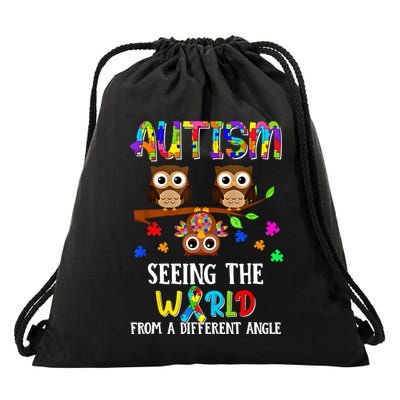 Autism Seeing The World From A Different Angle Gift Drawstring Bag