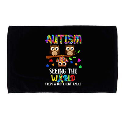 Autism Seeing The World From A Different Angle Gift Microfiber Hand Towel