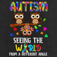 Autism Seeing The World From A Different Angle Gift Microfiber Hand Towel