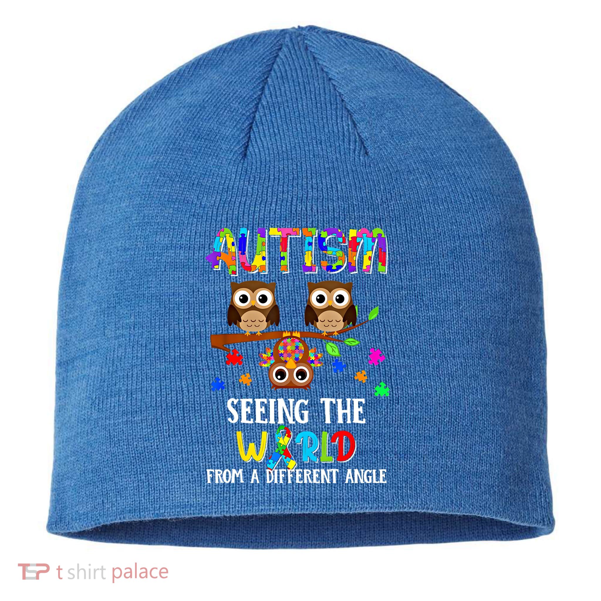 Autism Seeing The World From A Different Angle Gift Sustainable Beanie