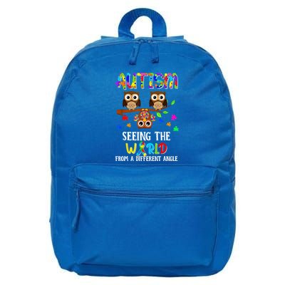 Autism Seeing The World From A Different Angle Gift 16 in Basic Backpack