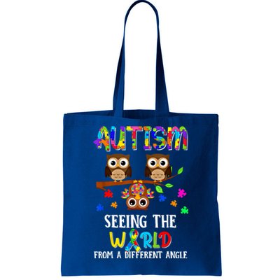 Autism Seeing The World From A Different Angle Gift Tote Bag