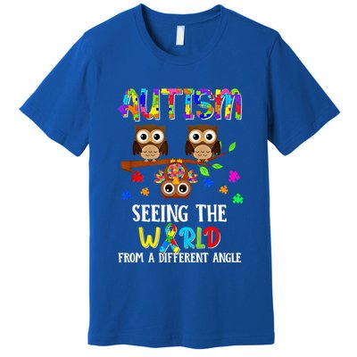 Autism Seeing The World From A Different Angle Gift Premium T-Shirt