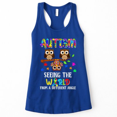 Autism Seeing The World From A Different Angle Gift Womens Tank Top
