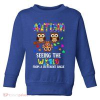 Autism Seeing The World From A Different Angle Gift Toddler Sweatshirt